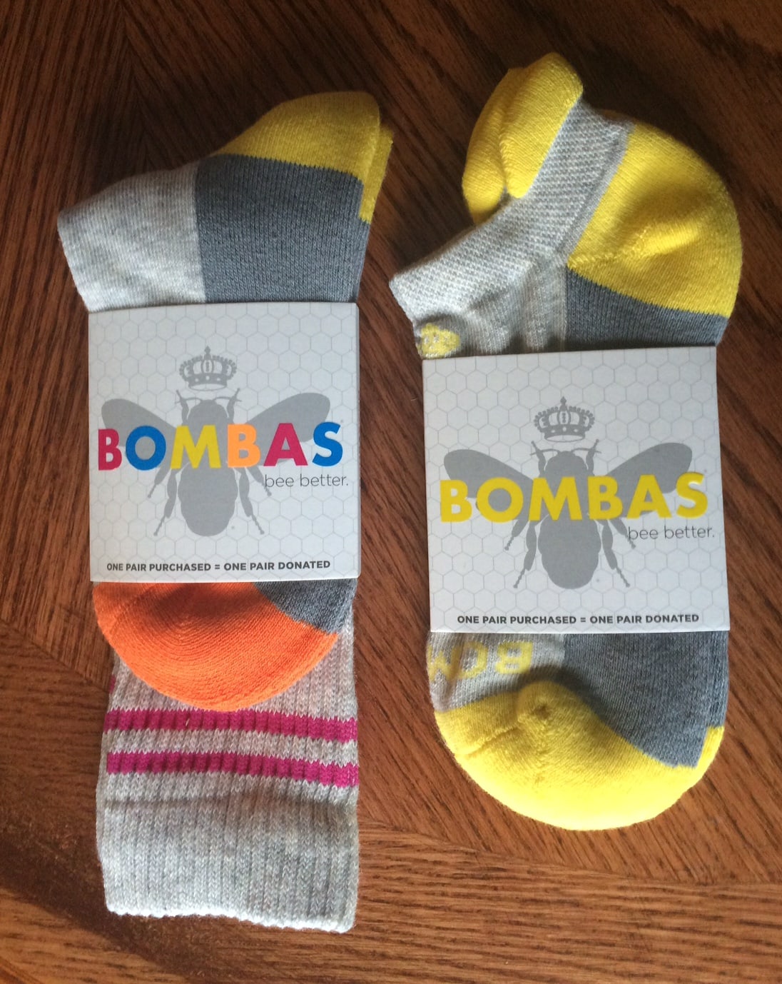 Bombas Socks Encouraging Us to Bee Better Kim and Carrie