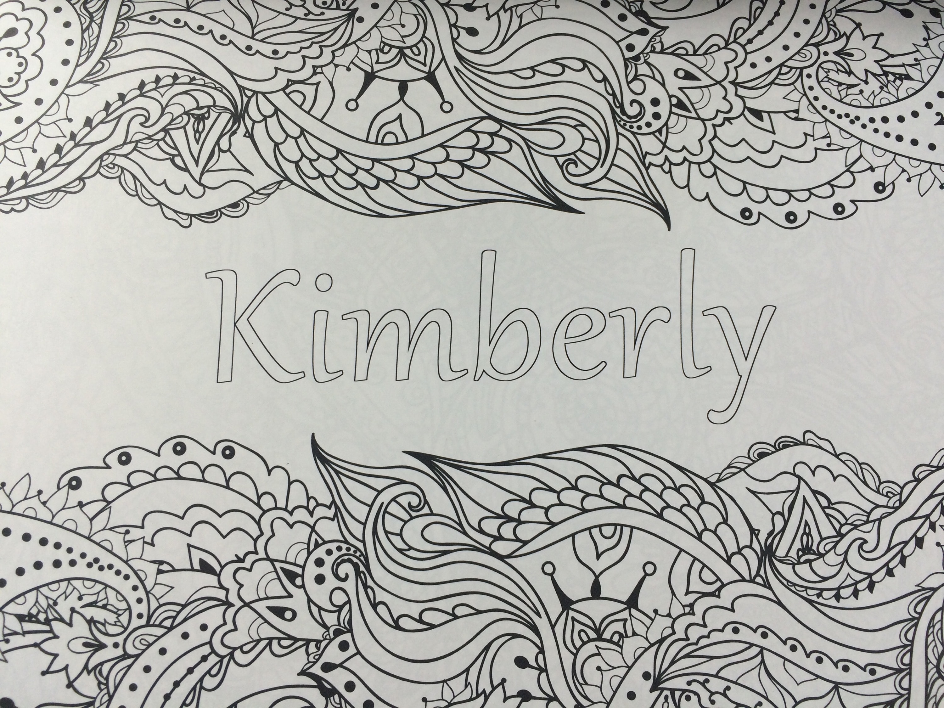 Coloring Book Names Personalized Adult Coloring Book Put Me In the Story Opening Page