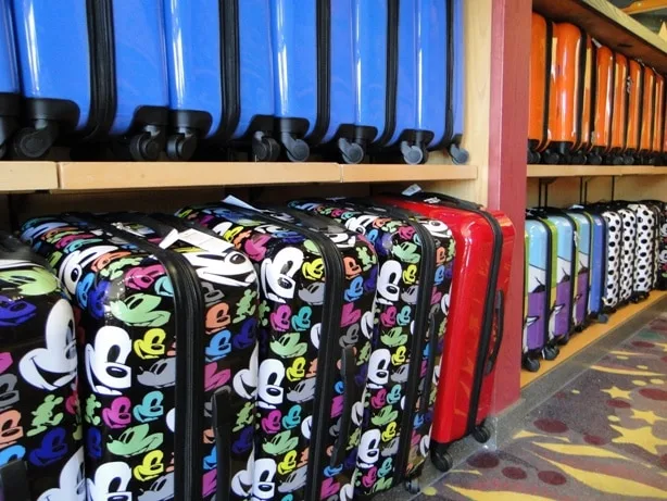 Rows of Mickey Suitcases