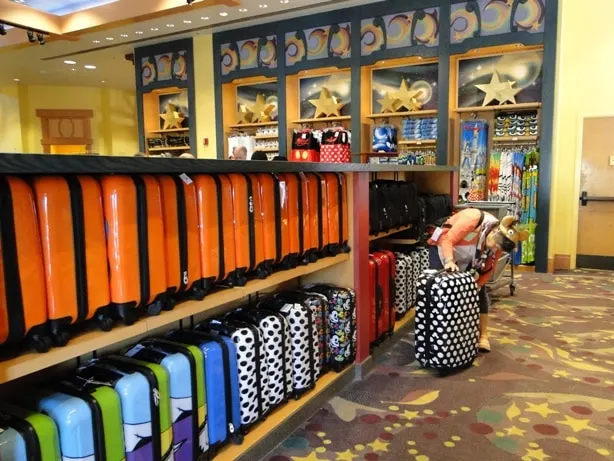 Disney Luggage at World of Disney Store
