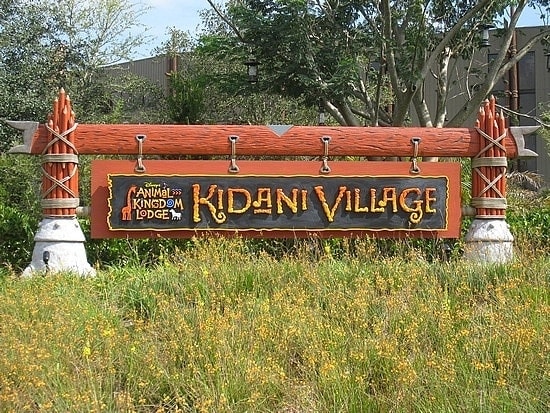 sign for Disney Animal Kingdom Lodge Kidani Village