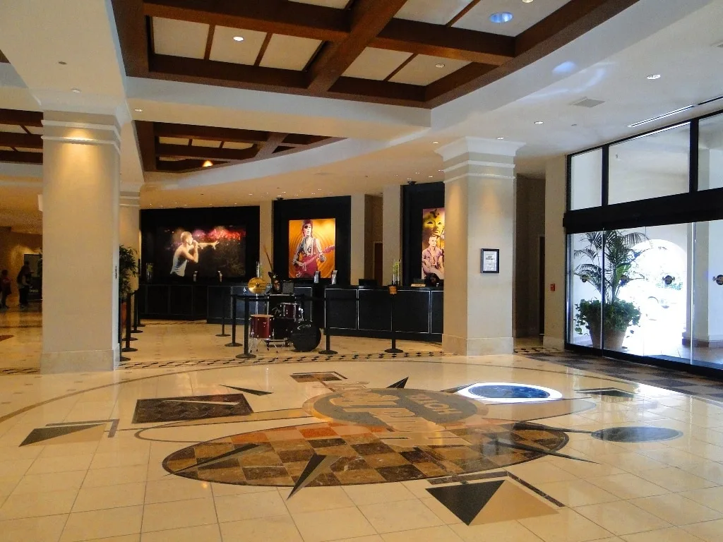 hard rock hotel Universal Orlando lobby