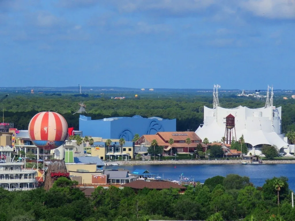 Zoomed in View of Downtown Disney