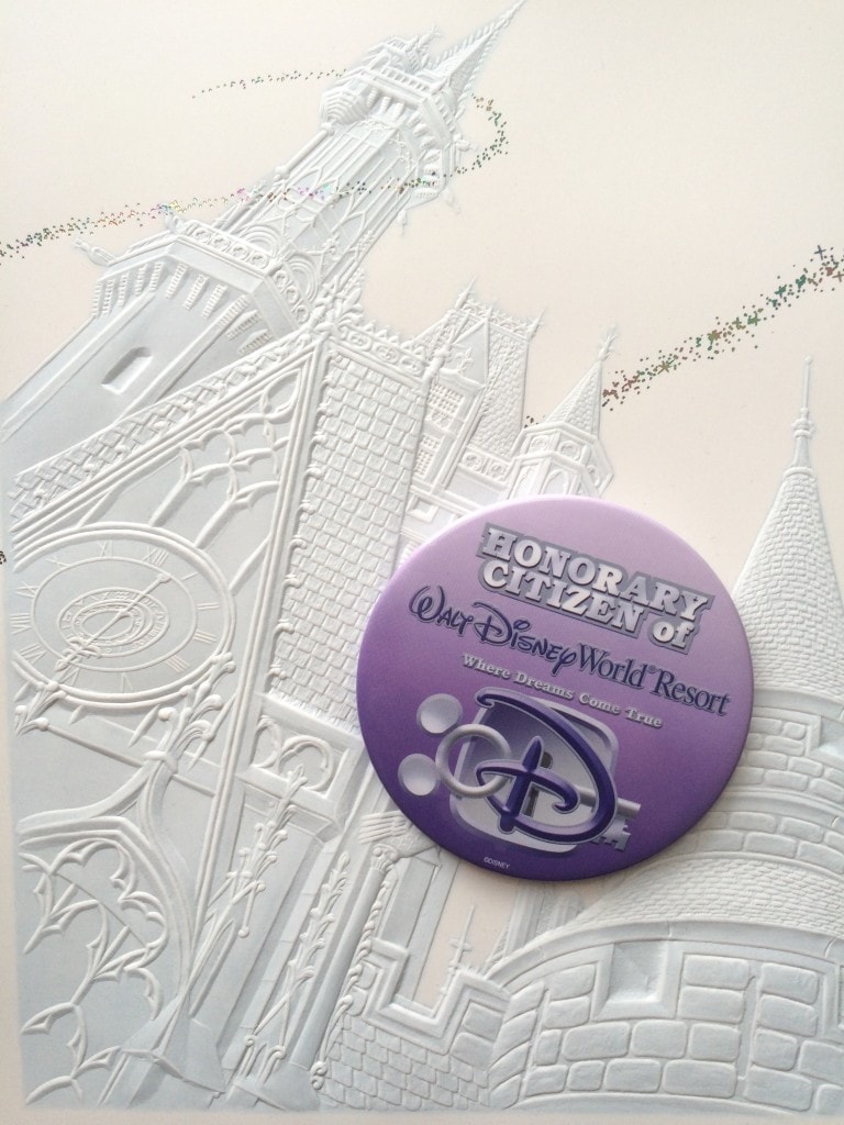 Walt Disney world Resort Honorary Citizen Pin Free