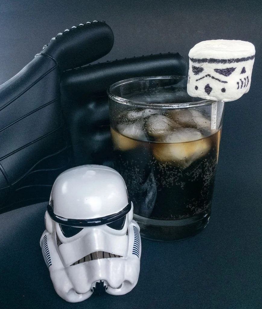 Dark and Stormy Star Wars Drink Mocktail Darth Vader