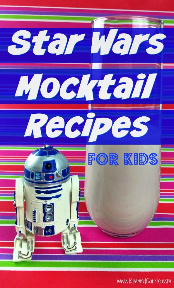 Star Wars drink recipes for kids. These kid-friendly mocktail beverages celebrate Star Wars and classic movie icons. Any of these drink recipes sound good for a fun breakfast or movie night in?