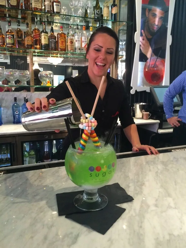 Lollipop Passion drink cocktail the Sugar Factory Orlando 