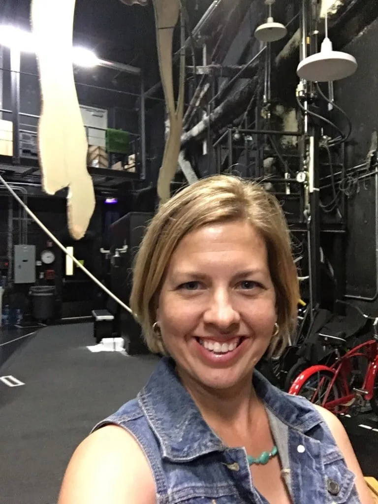 Kim at Cirque du Soleil La Nouba Walt Disney World Disney Springs Backstage