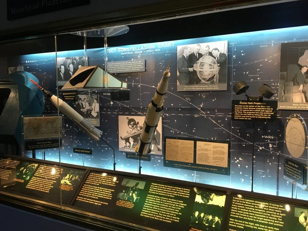 Morehead Planetarium in UNC Chapel Hill, NC was a training ground for NASA's earliest astronauts to learn celestial navigation.