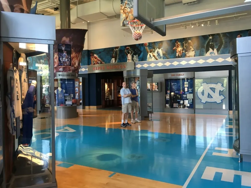 3 Day Weekend in Chapel Hill, NC. A must-see place to visit is the Carolina Basketball Museum on the UNC Chapel Hill Campus.