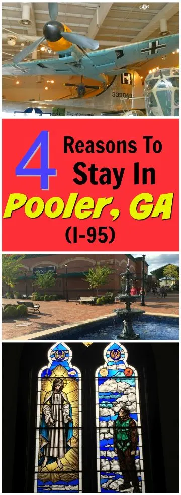 4 Reasons to Stop at the Pooler, Georgia exit while driving on I-95. Stay overnight and have fun with these unique attractions and destinations.