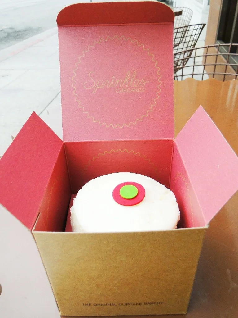 free sprinkles cupcake in box