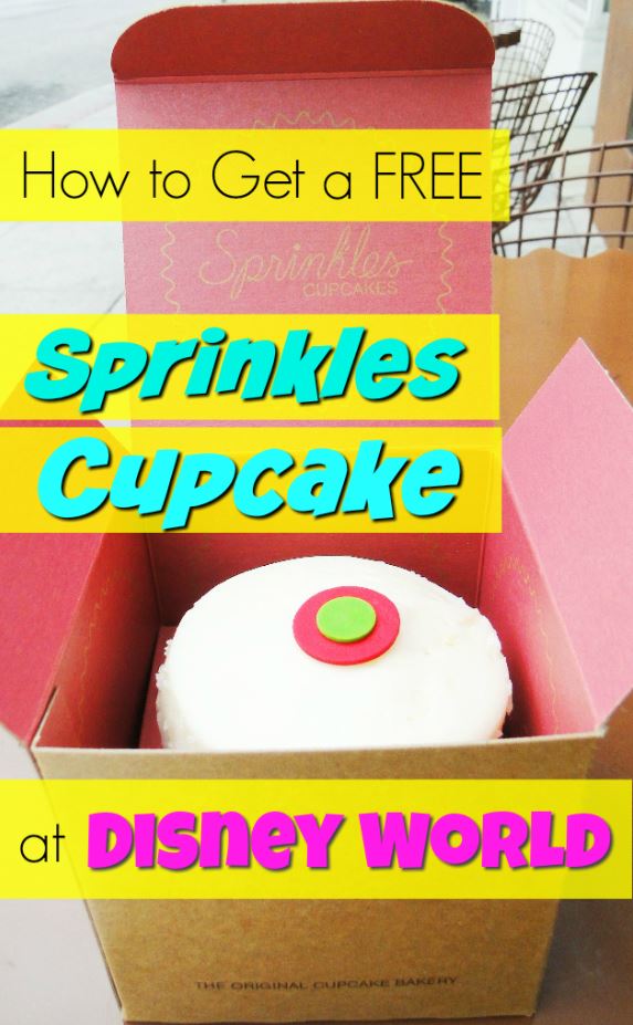 How to Get a Free Sprinkles Cupcake at Walt Disney World.