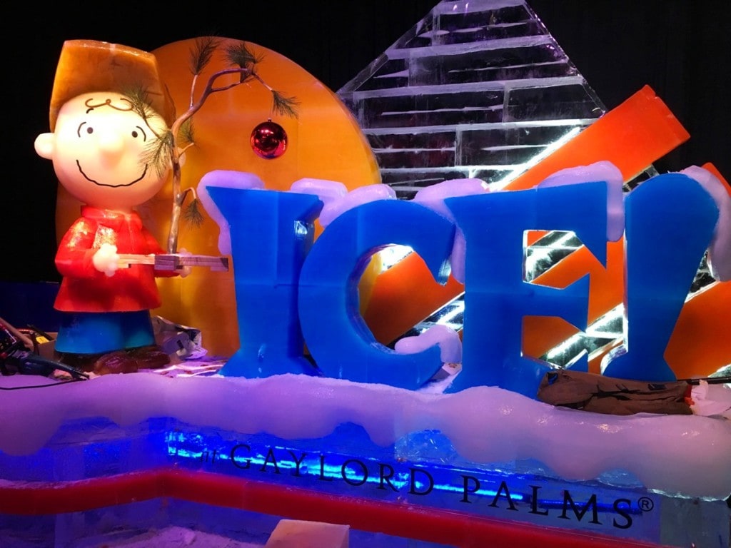 A Charlie Brown Christmas is the 2016 theme of ICE! at Gaylord Palms! We love this holiday tradition in Orlando! It's the best Christmas event in Kissimmee and Central Florida! Here's what you need to know - and bring - before you go to ICE!