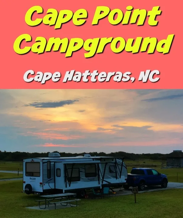 Camp near the beach at Cape Point Campground in Cape Hatteras National Seashore. A National Park Service campground near the ocean in the Outerbanks.