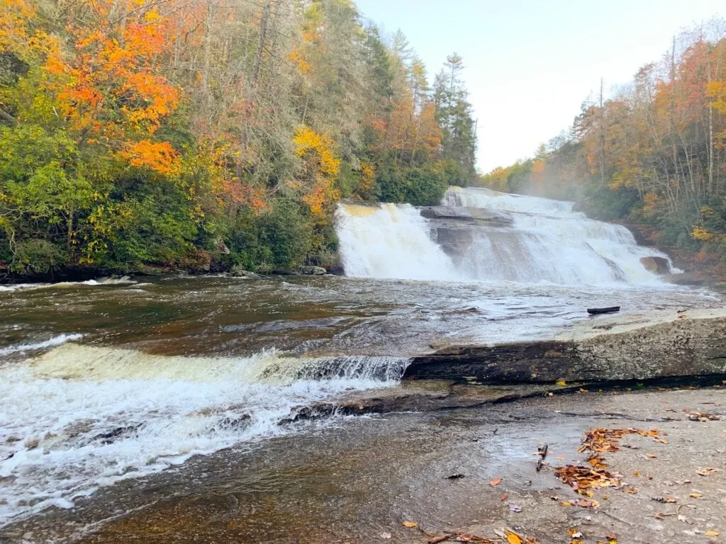 triple falls Dupont state forest waterfall