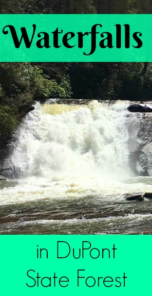 Waterfalls in DuPont State Forest in NC. These North Carolina waterfall hikes are spectacular! Which one of these beautiful attractions would you like to see first? They're all FREE to go to! Perfect family or weekend adventure.