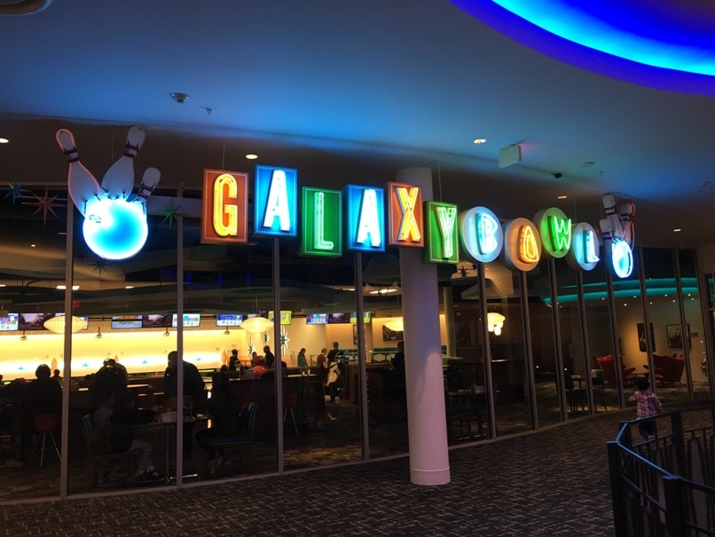 galaxy bowl restaurant exterior at Cabana Bay Beach Resort Universal Studios Orlando