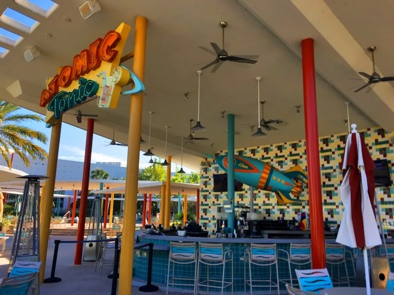 atomic tonic bar and grill cabana bay beach resort pool