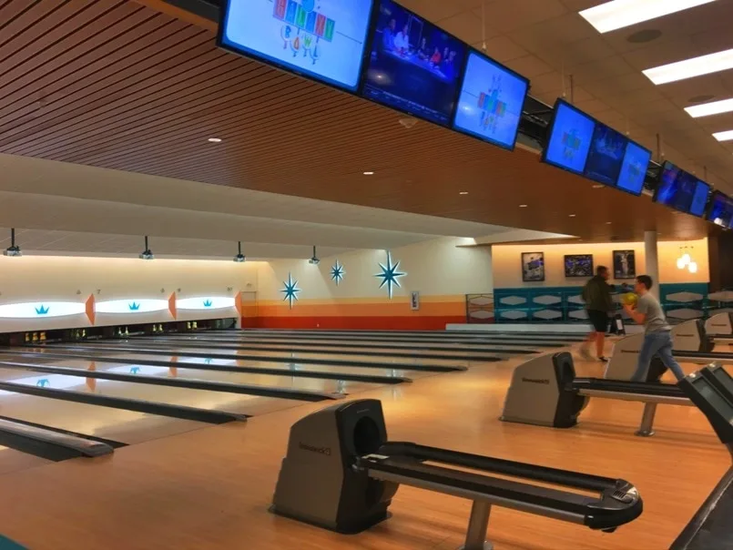 bowling alley at Cabana Bay Beach Resort Universal Studios Orlando