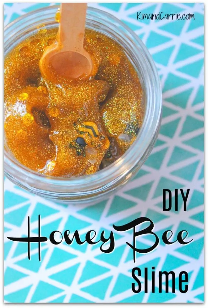 Bee Theme Easy Slime Recipe with Glue - Life Over C's