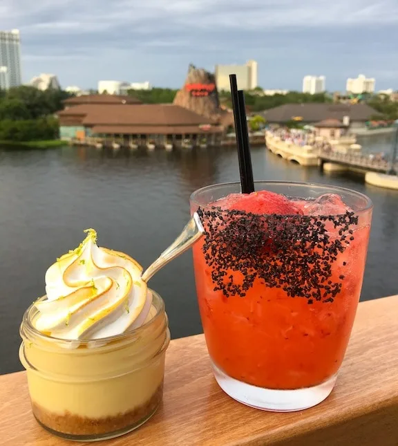 rooftop deck view over lake at Disney springs at Walt Disney world in orlando