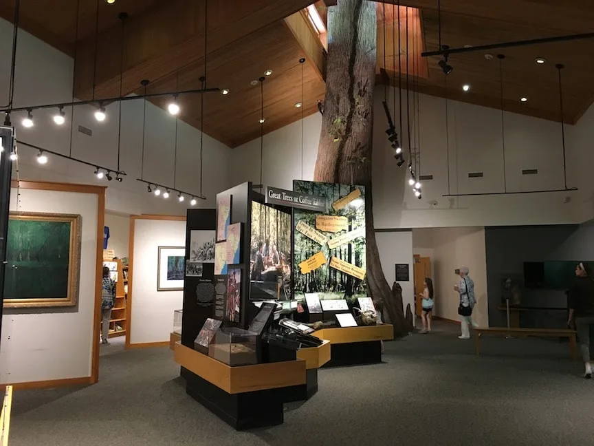 visitor center interior Congaree National Park South Carolina