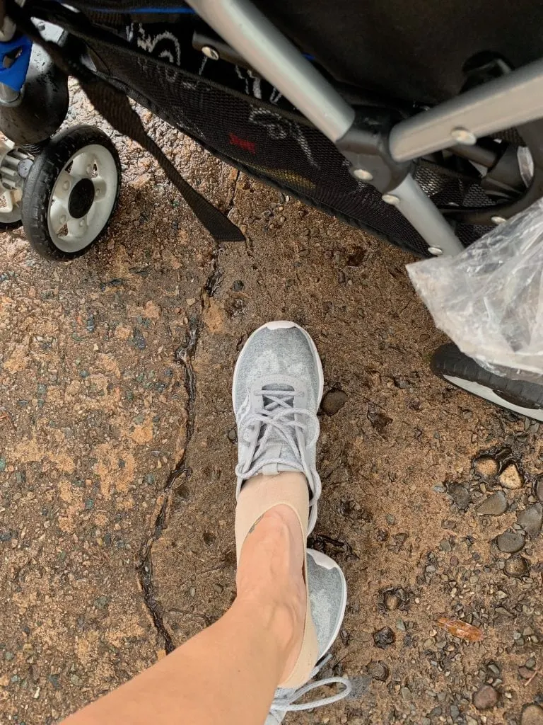 wet shoes at disney world