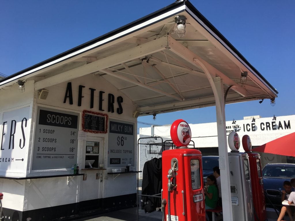 Afters Ice Cream Pasadena California Gas Station 