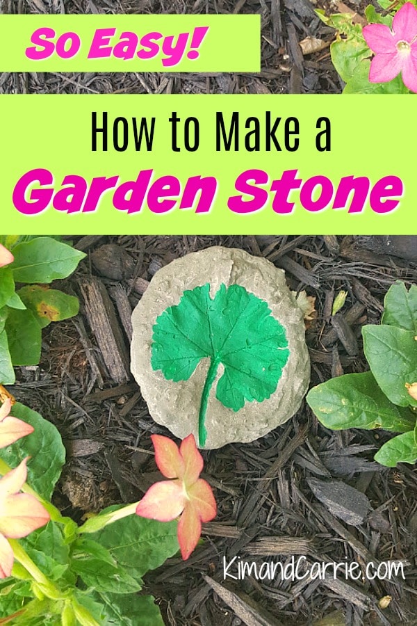 How to Make a Garden Stone with Leaf Imprint