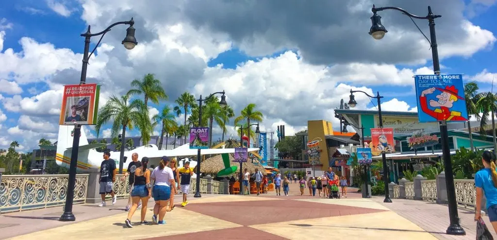 Universal Studios Orlando city walk shopping dining and entertainment complex