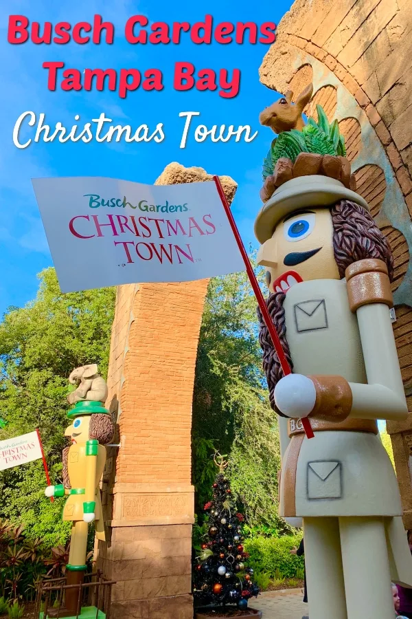 Busch Gardens Christmas Town Sign Tampa Bay 