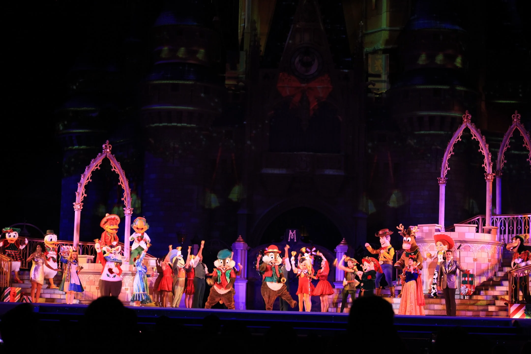 Castle Stage Show Mickey's Very Merry Christmas Party Magic Kingdom