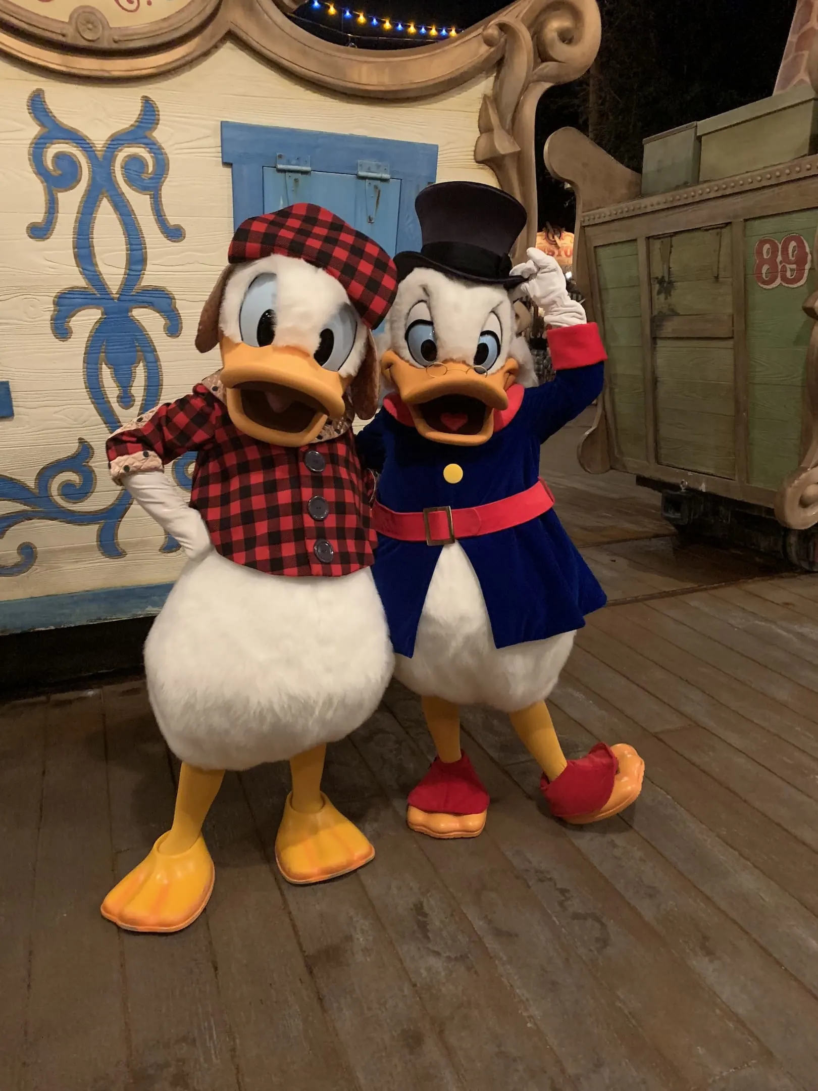 Donald and Scrooge McDuck Mickey's Very Merry Christmas Party Magic Kingdom
