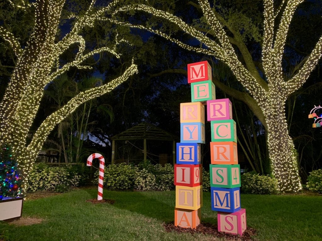 Merry Christmas Sign Busch Gardens Christmas Town Tampa Bay