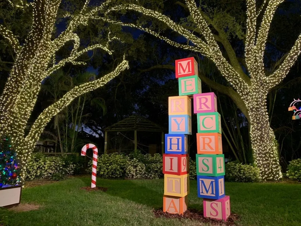 Merry Christmas Sign Busch Gardens Christmas Town Tampa Bay