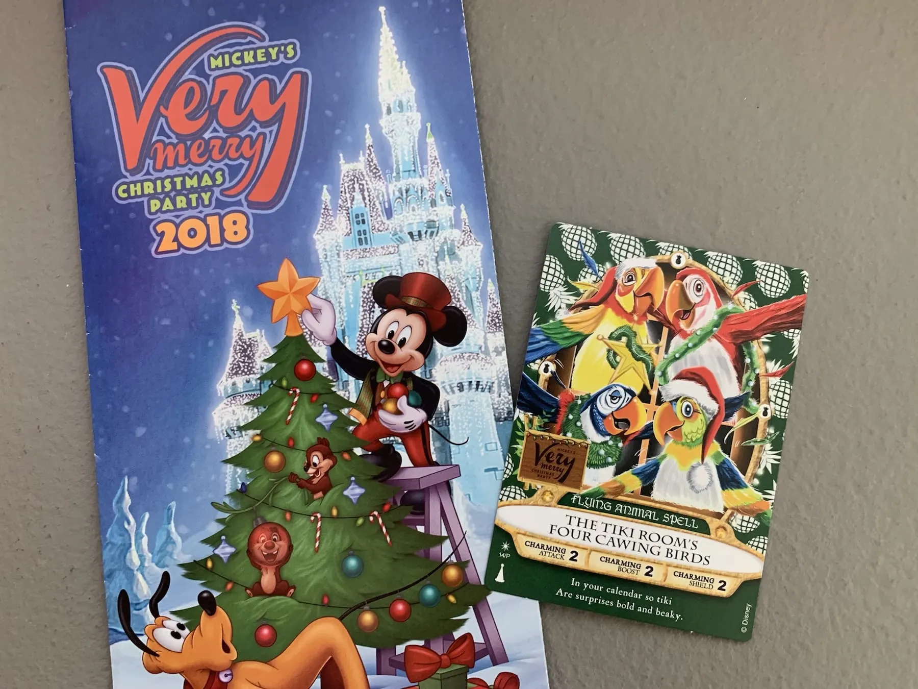 Mickey's Very Merry Christmas Party Sorcers Card