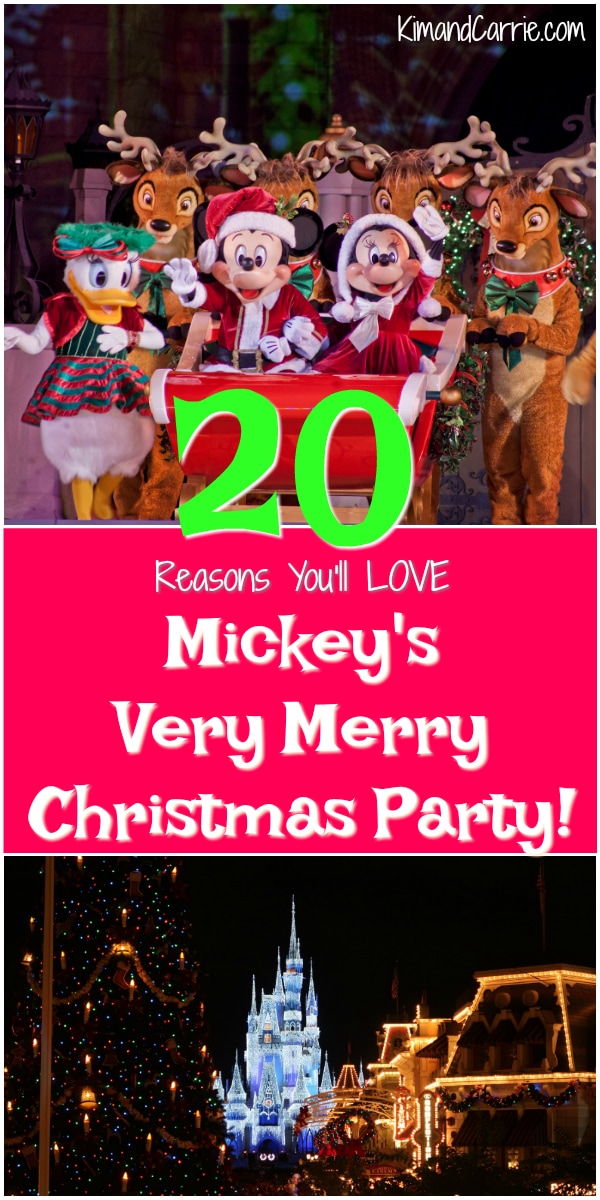 Mickey and Minnie Mouse in Santa Claus Costumes in Sleigh