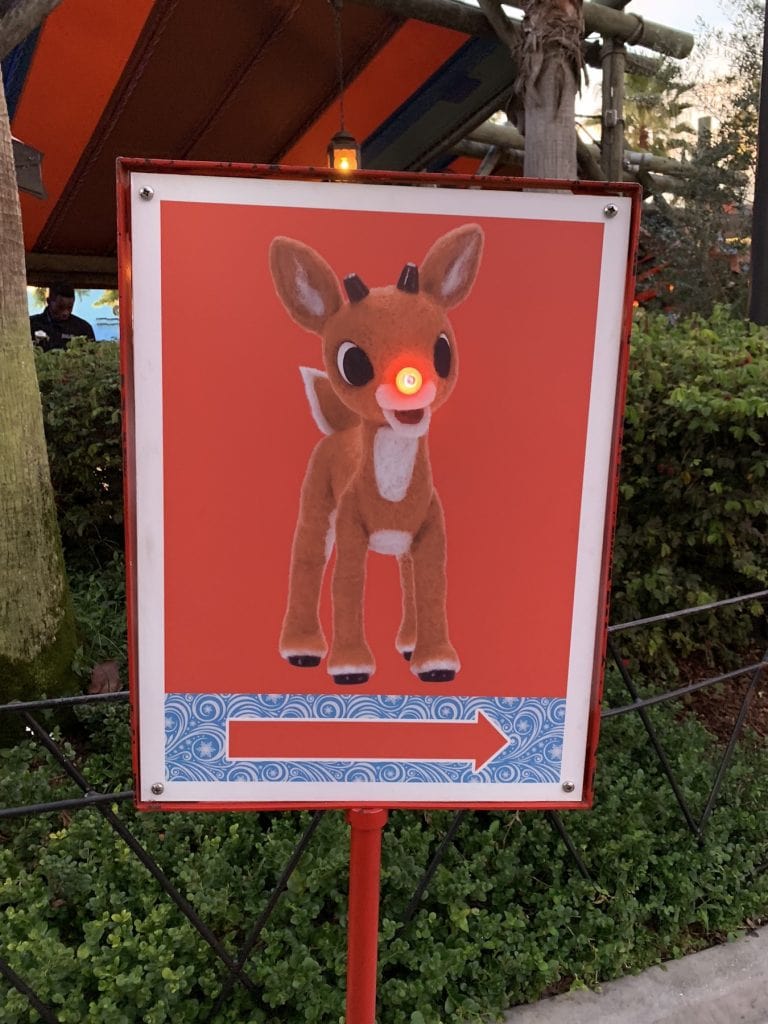 Rudolph Sign Busch Gardens Christmas Town Tampa Bay