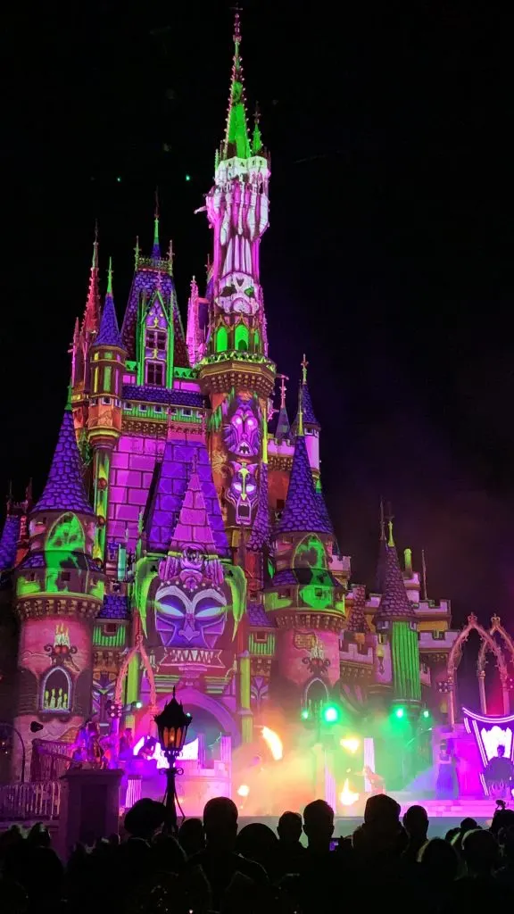 Villains After Hours Unite the Night Stage Show Magic Kingdom Castle