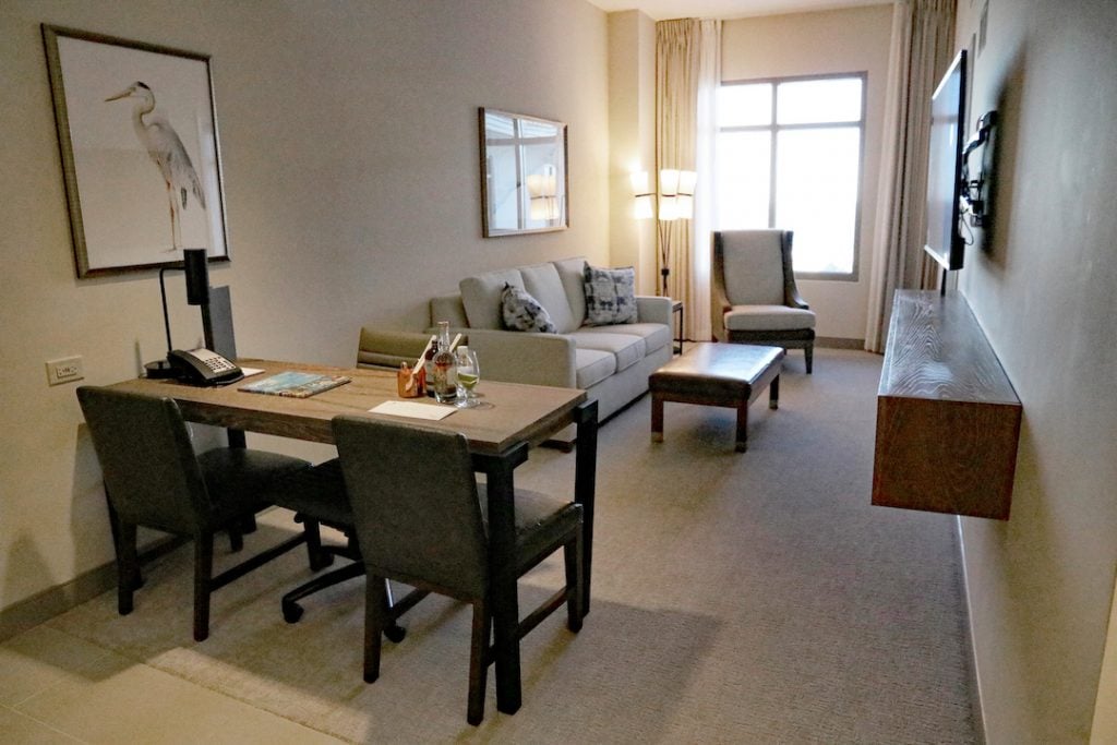 work table living roomEmbassy Suites St. Augustine Beach Oceanfront Resort