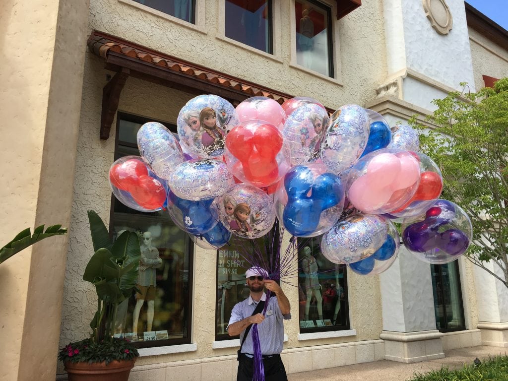 Mickey Mouse balloons at Disney Springs Orlando