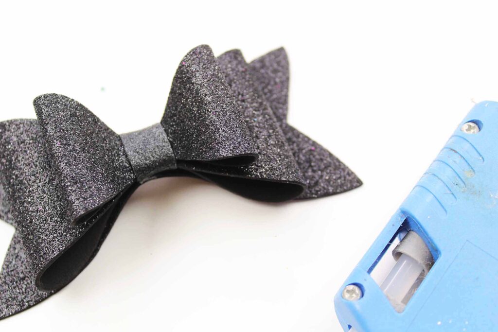 black foam bow for Mickey Mouse headband