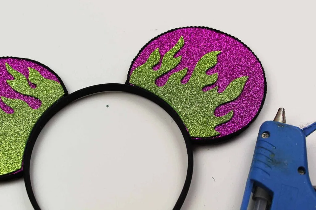 purple maleficent Mickey Mouse ears diy project