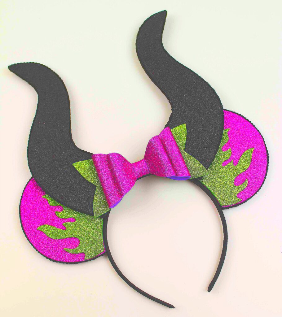 Maleficent Mickey Mouse Ears for Halloween Costume DIY