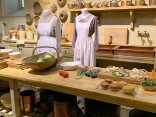 downton abbey kitchen from tv show at Biltmore estate exhibit
