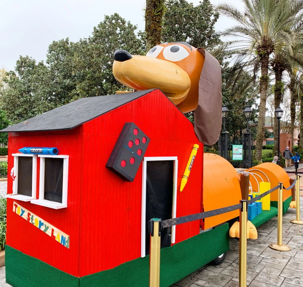 slinky dog toy story parade float