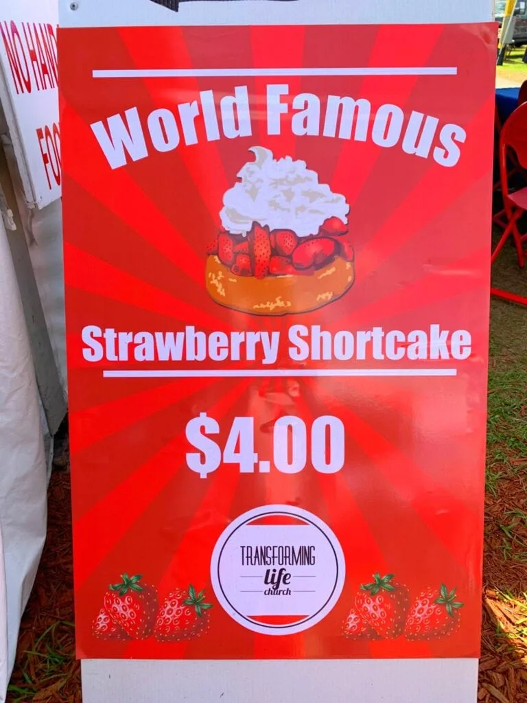strawberry shortcake sign