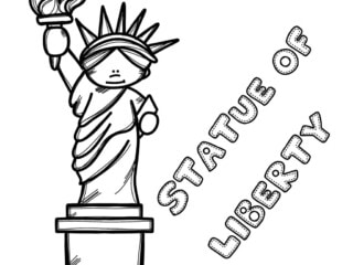 statue of liberty coloring sheet