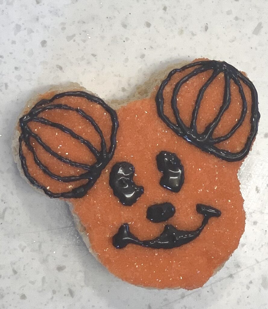 Mickey Mouse pumpkin face